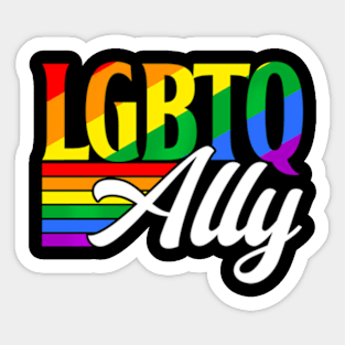 Lgbtq Ally Proud Gay Pride Lgbtq Sticker